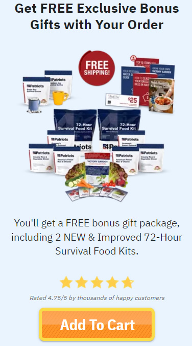 4Patriots 3 Month Food Supply Review highlighting the features and value of the Food Kit