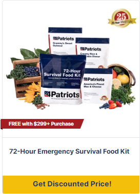 Emergency Food Supply and Patriot Food Supply - 4Patriots Survival Food Reviews with Food Kits, Prices, and Food Supply Details