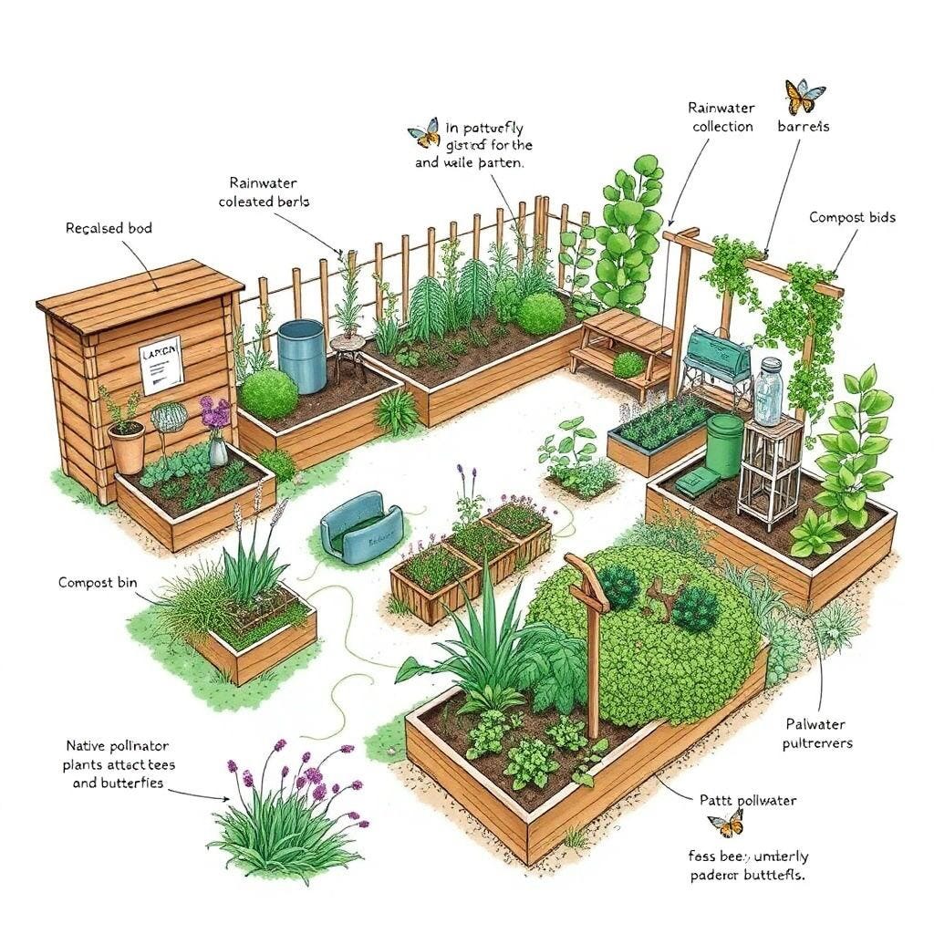 Designing a Survival Garden That Produces Year-Round Food